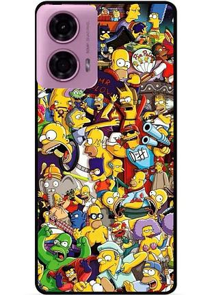 Силіконовий чохол бампер для motorola moto g24 power з малюнком стикери гравіті фолз футурама маріо