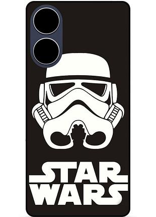 Силиконовый бампер чехол для oppo a17 с рисунком звездные войны star wars звездные войны