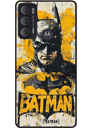 Чехол силиконовый бампер для motorola moto g60 с рисунком batman dc бэтмен