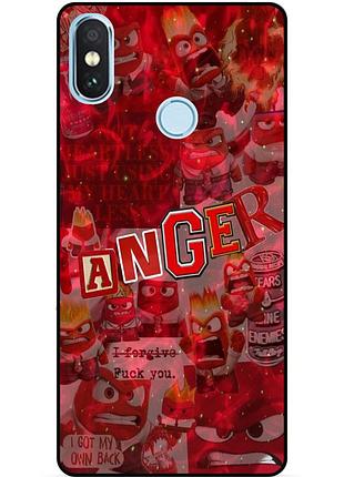 Чехол силиконовый бампер для xiaomi mi a2 с рисунком головоломка anger