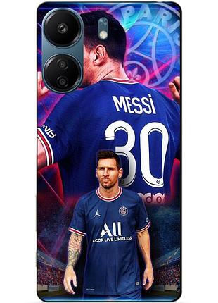 Силиконовый бампер чехол для zte nubia neo 5g с рисунком месси псж messi