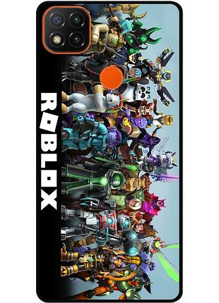 Силиконовый чехол бампер для infinix smart 6 с рисунком roblox роблокс
