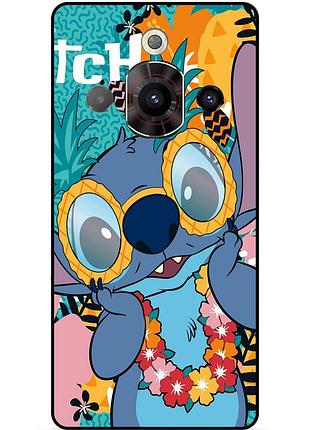 Чехол силиконовый бампер для zte nubia focus pro с рисунком стич stitch