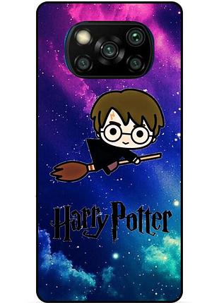 Силиконовый бампер чехол для xiaomi poco x3 с рисунком гарри поттер harry potter квиддич