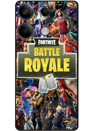 Силиконовый бампер чехол для huawei honor x6a игра fortnite фортнайт