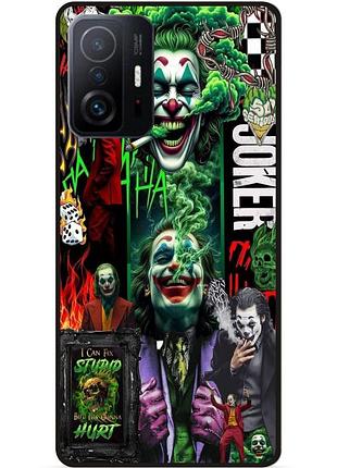 Чехол силиконовый бампер для xiaomi 11t с рисунком joker джокер харли квинн