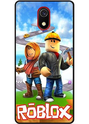 Силіконовий чохол бампер для samsung j8 j810 з картинкою roblox роблокс