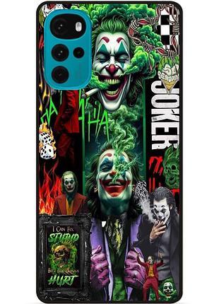 Силіконовий чохол бампер для motorola moto g22 з малюнком joker джокер харли квинн