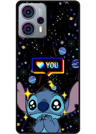 Силіконовий бампер чохол для motorola moto g23 стіч stitch