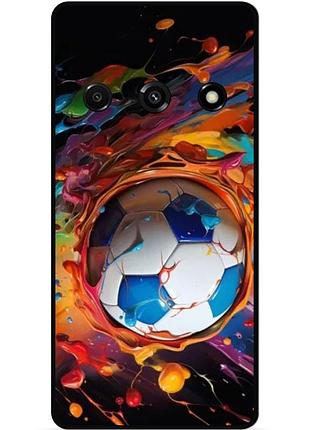 Силіконовий чохол бампер для samsung j7 j710 з малюнком футбол мяч
