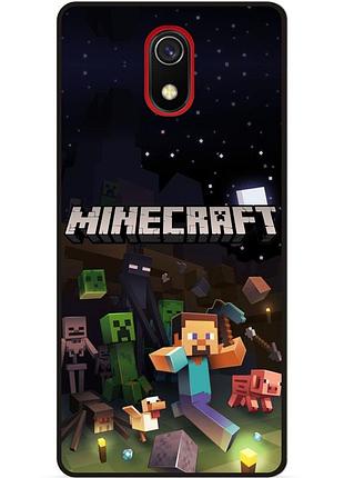 Силіконовий чохол бампер для samsung j5 j530 гра майнкрафт minecraft