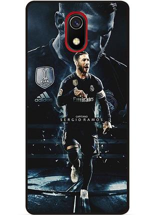 Силиконовый чехол бампер для samsung j6 plus с рисунком sergio ramos серхио рамос