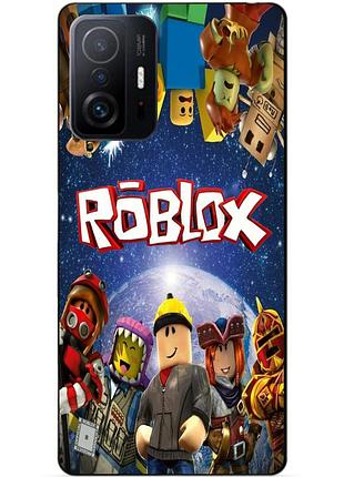 Силіконовий чохол бампер для xiaomi 11t з малюнком роблокс roblox