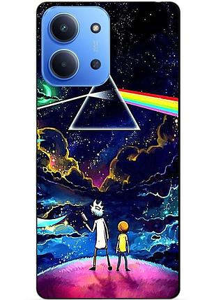 Силиконовый бампер чехол для xiaomi redmi 15c с рисунком рик и морти rick and morty