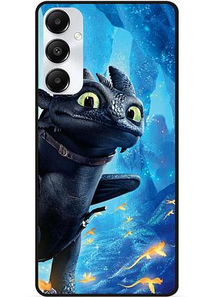 Чехол силиконовый для samsung s24 plus с рисунком как приручить дракона dragon