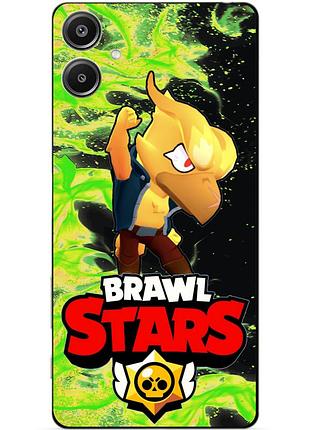 Чехол силиконовый бампер для samsung a05 с героем бравл ворон феникс brawl