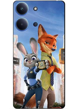 Чехол силиконовый бампер для xiaomi redmi 15c с рисунком джуди зверополис zootopia