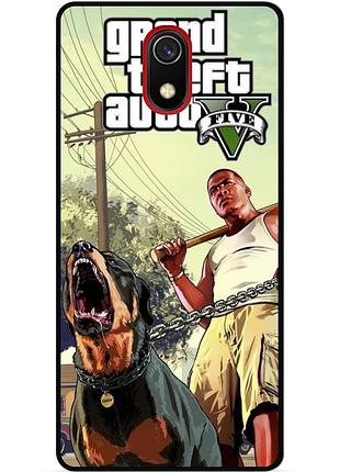 Силіконовий бампер чохол для samsung j3 j330 з малюнком gta гта