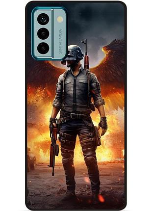 Силиконовый чехол бампер для nokia g22 пабг puвg