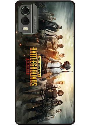 Силіконовий чохол бампер для nokia c32 з малюнком пабг pubg