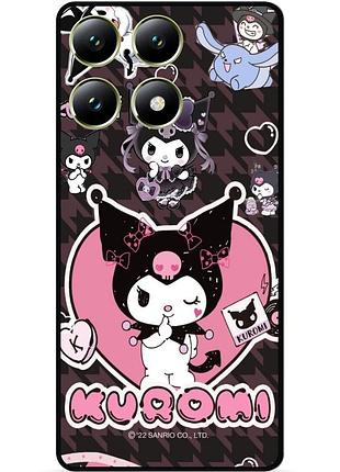 Силиконовый чехол бампер для xiaomi 14t с рисунком куроми kuromi