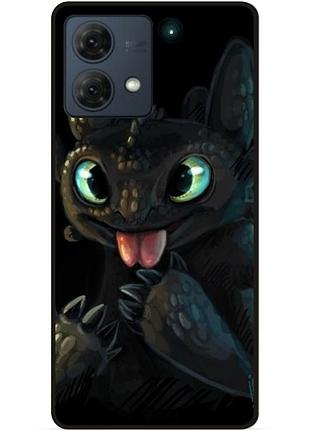 Силіконовий чохол бампер для motorola moto g84 з малюнком как приручить дракона