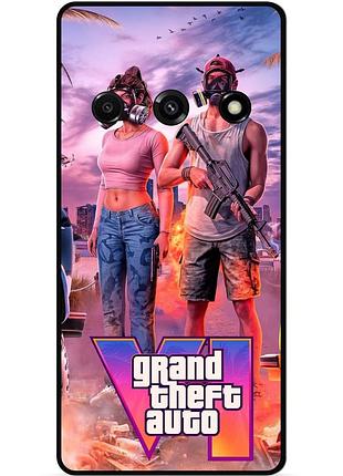 Силиконовый чехол бампер для samsung j7 j710 gta гта