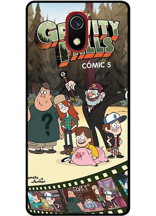 Силиконовый чехол бампер для samsung j6 j600 с рисунком гравити фолз gravity falls