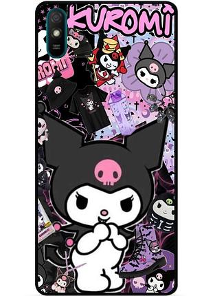 Силиконовый чехол бампер для huawei y5 2019 с рисунком kuromi куроми