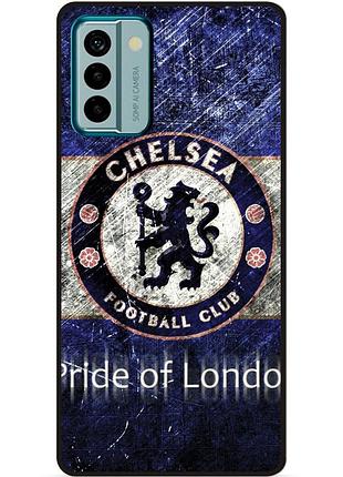 Чехол силиконовый бампер для nokia g42 с рисунком челси chelsea
