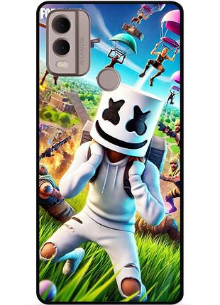 Силіконовий чохол бампер для nokia c22 з малюнком фортнайт fortnite