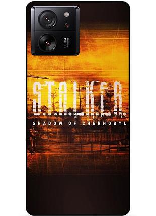 Силіконовий бампер чохол для xiaomi 13t з малюнком stalker сталкер