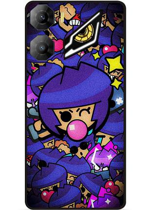 Силиконовый бампер чехол для zte nubia neo 3 5g стикеры бравл биби brawl