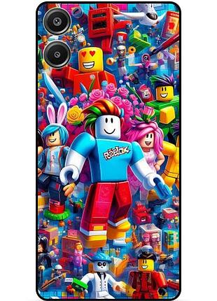 Силіконовий чохол бампер для samsung a07 з малюнком роблокс roblox