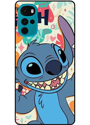 Силіконовий бампер чохол для motorola moto g22 з малюнком stitch стіч