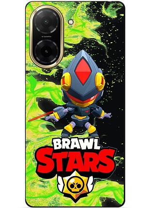 Силіконовий бампер чохол для xiaomi redmi a5 з героєм бравл леон меха теневой brawl