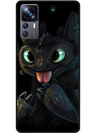 Чехол силиконовый для xiaomi 12t pro с картинкой как приручить дракона