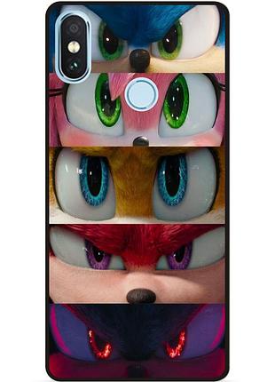Чехол силиконовый бампер для xiaomi redmi note 6 pro sonik соник