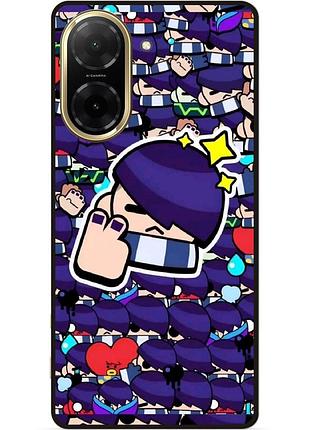 Силиконовый бампер чехол для xiaomi redmi a5 стикеры бравл эдгар brawl