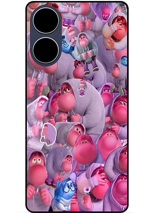 Чехол силиконовый бампер для oppo a60 с рисунком головоломка стыд