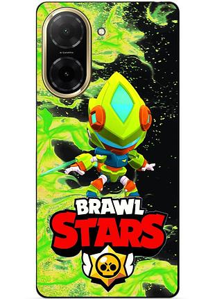 Силіконовий бампер чохол для xiaomi redmi a5 з героєм бравл леон меха brawl
