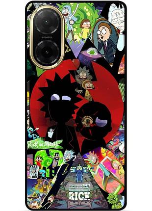 Силиконовый чехол бампер для xiaomi redmi a5 с рисунком rick and morty рик и морти