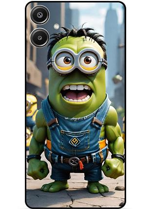 Чехол силиконовый бампер для samsung a05 с рисунком миньон халк minion