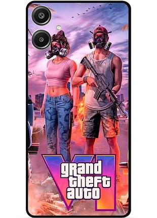 Силіконовий бампер чохол для samsung a05 з малюнком gta гта