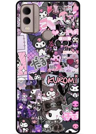 Силіконовий бампер чохол для nokia c22 з малюнком kuromi куроми