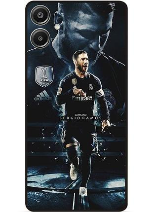 Силиконовый чехол бампер для samsung a07 с рисунком sergio ramos серхио рамос