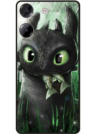 Силиконовый чехол для xiaomi poco m7 pro с картинкой как приручить дракона dragon