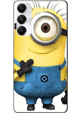 Силиконовый бампер чехол для samsung s25 с рисунком миньон кевин minion