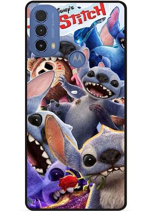 Силіконовий бампер чохол для motorola moto e40 з картинкою стіч stitch
