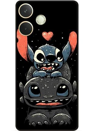 Силиконовый чехол бампер для oppo a5 pro с рисунком stitch стич